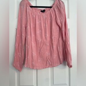 Sanctuary Pink Eyelet Blouse